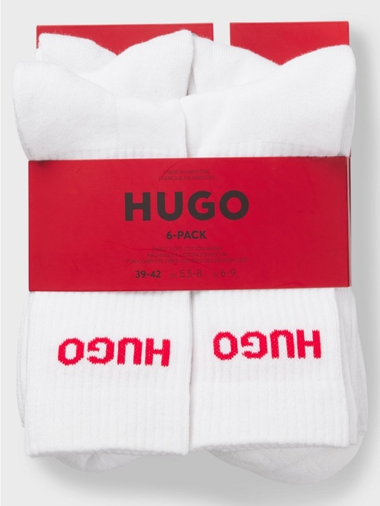Hugo Boss Other - NWT HUGO BOSS SIX-PACK OF QUARTER-LENGTH SOCKS WITH LOGO DETAIL
Multipack 
7-13
